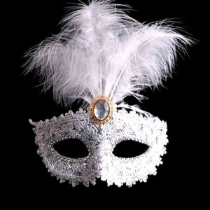 COPY - Party White Mask Women Masquerade Venezian Mask.